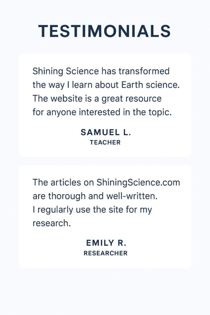 testimony about earth science on shining science
