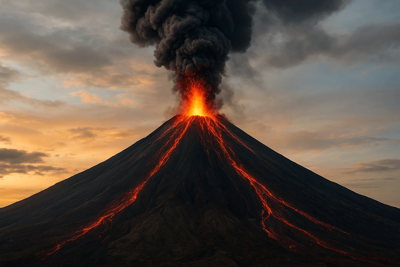 volcanic shapes the earth