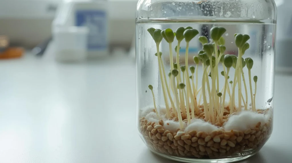 seed germination jar, science project