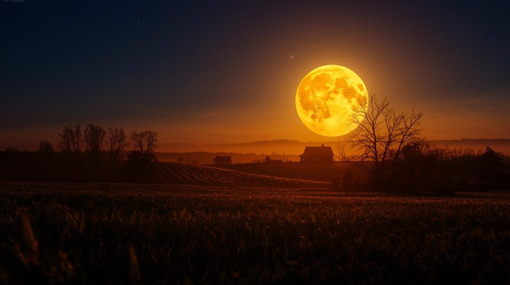 harvest supermoon